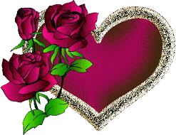 une rose avec un coeur